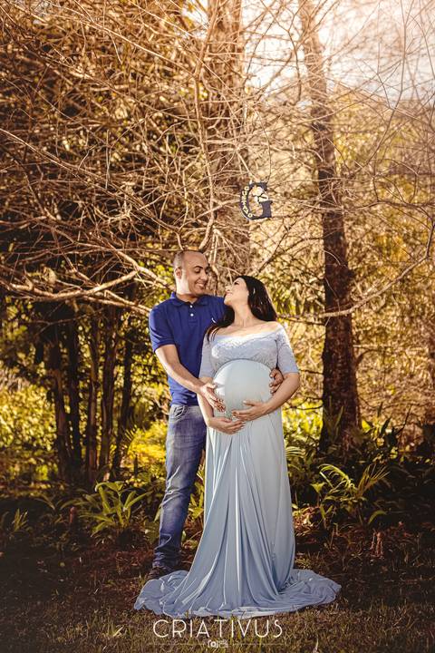 Inspiração e ideias criativas de ensaios fotográfico de gestante no Orquidário Maylasky'