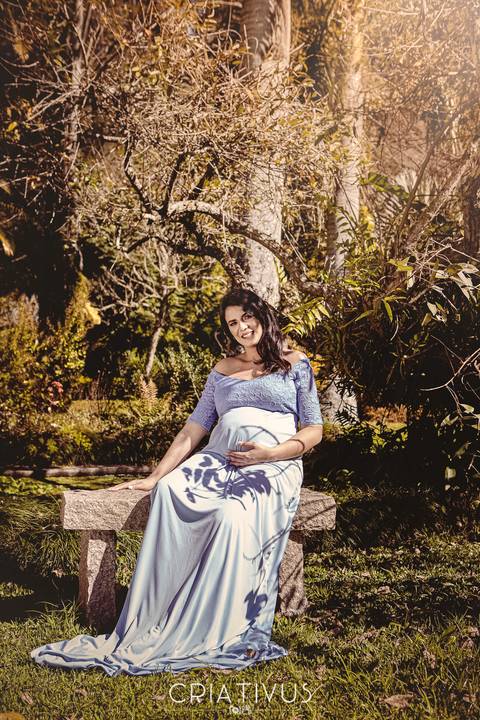 Inspiração e ideias criativas de ensaios fotográfico de gestante no Orquidário Maylasky'