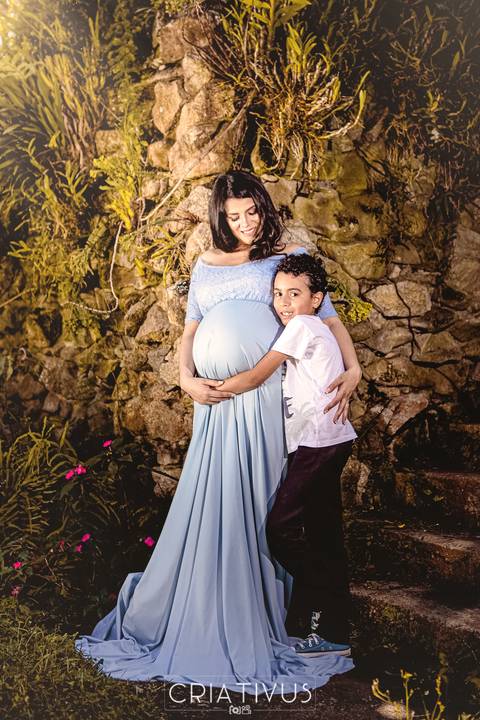 Inspiração e ideias criativas de ensaios fotográfico de gestante no Orquidário Maylasky'