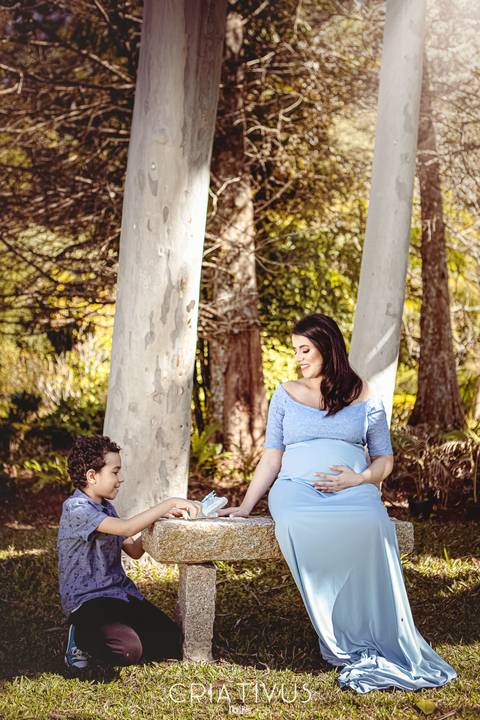 Inspiração e ideias criativas de ensaios fotográfico de gestante no Orquidário Maylasky'