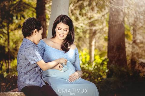 Inspiração e ideias criativas de ensaios fotográfico de gestante no Orquidário Maylasky'