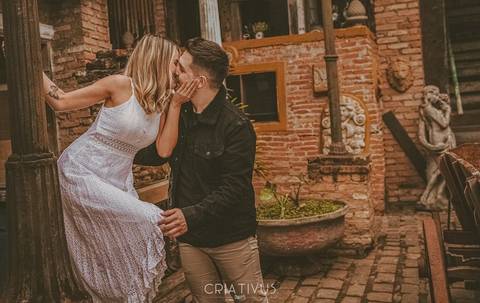 Inspiração e ideias criativas  ensaio fotográfico pré casamento de casal O Velhão'