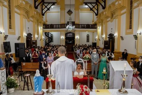 Inspiração e ideias criativas de fotos fotográfico de casamento na Capela Educandário Santa Terezinha'