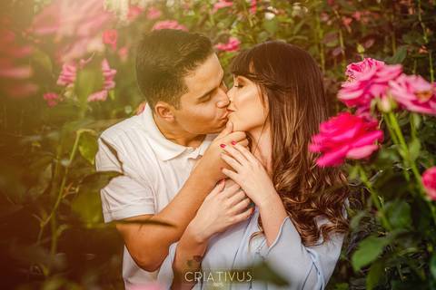 Inspiração e ideias criativas  ensaio fotográfico pré casamento de casal Holambra'