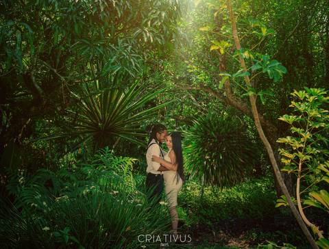 Inspiração e ideias criativas  ensaio fotográfico pré casamento de casal  Orquidário Maylasky'
