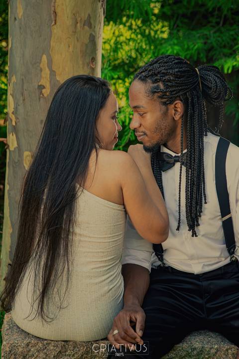 Inspiração e ideias criativas  ensaio fotográfico pré casamento de casal  Orquidário Maylasky'