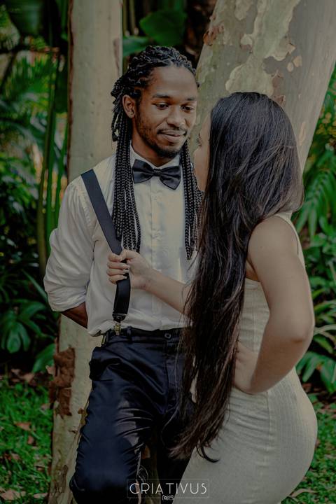 Inspiração e ideias criativas  ensaio fotográfico pré casamento de casal  Orquidário Maylasky'