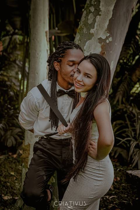 Inspiração e ideias criativas  ensaio fotográfico pré casamento de casal  Orquidário Maylasky'