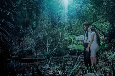 Inspiração e ideias criativas  ensaio fotográfico pré casamento de casal  Orquidário Maylasky'