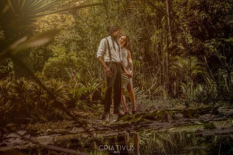 Inspiração e ideias criativas  ensaio fotográfico pré casamento de casal  Orquidário Maylasky'