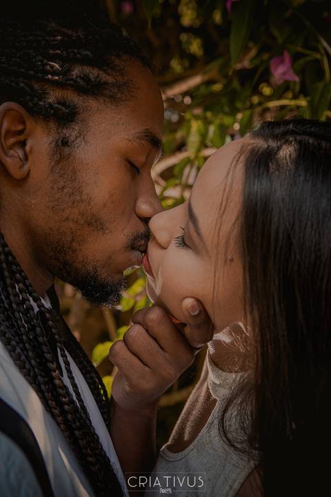 Inspiração e ideias criativas  ensaio fotográfico pré casamento de casal  Orquidário Maylasky'