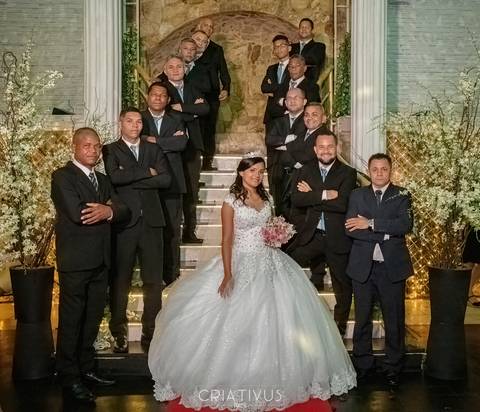 Inspiração e ideias criativas de fotos fotográfico de casamento com padrinhos na Mansão Cidade Prime'