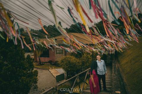 Inspiração e ideias criativas ensaio fotográfico pré casamento de casal em São Roque'