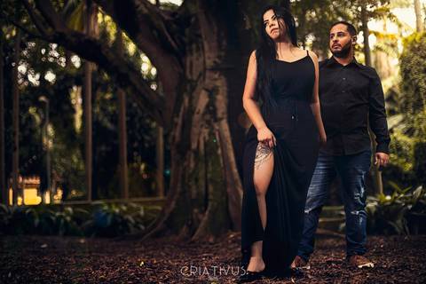 Inspiração e ideias criativas ensaio fotográfico pré casamento de casal no Parque da Água Branca'