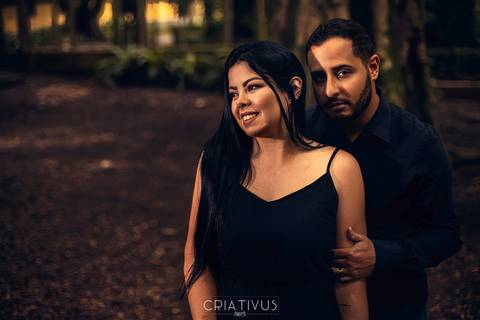 Inspiração e ideias criativas ensaio fotográfico pré casamento de casal no Parque da Água Branca'