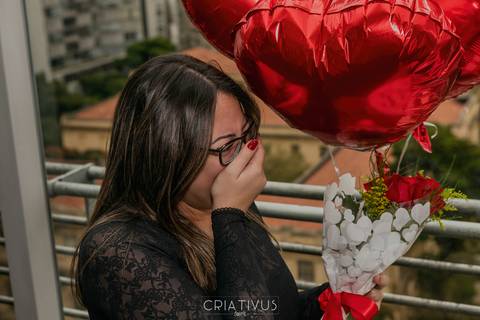 Foto e Vídeo criativo para o Pedido de Casamento surpresa romântico no Restaurante Esther'