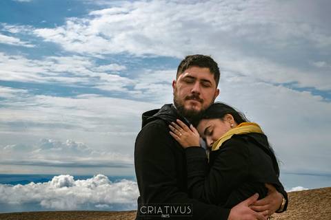 Inspiração e ideias ensaio fotográfico pré casamento de casal Pedra Grande Atibaia '