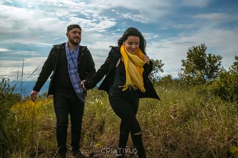 Inspiração e ideias ensaio fotográfico pré casamento de casal Pedra Grande Atibaia '