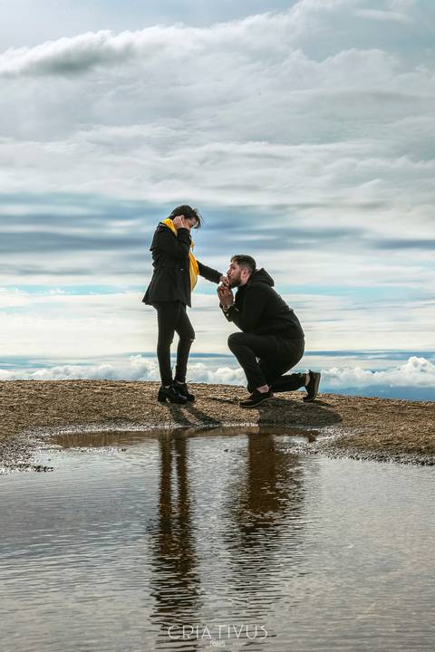 Inspiração e ideias ensaio fotográfico pré casamento de casal Pedra Grande Atibaia '