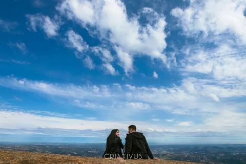 Inspiração e ideias ensaio fotográfico pré casamento de casal Pedra Grande Atibaia '