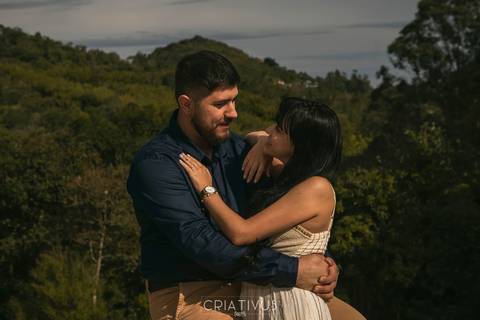 Inspiração e ideias ensaio fotográfico pré casamento de casal Pedra Grande Atibaia '