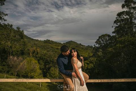Inspiração e ideias ensaio fotográfico pré casamento de casal Pedra Grande Atibaia '