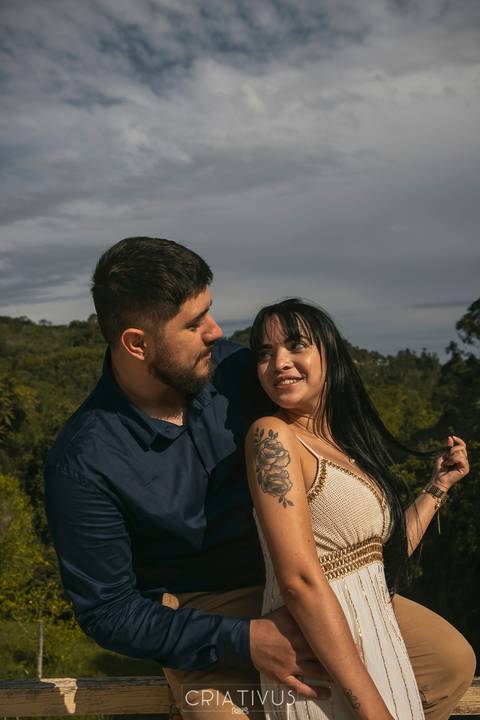 Inspiração e ideias ensaio fotográfico pré casamento de casal Pedra Grande Atibaia '