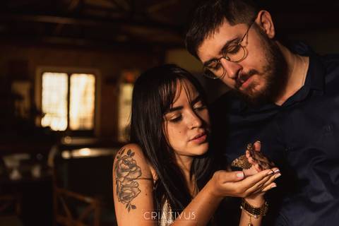 Inspiração e ideias ensaio fotográfico pré casamento de casal Pedra Grande Atibaia '