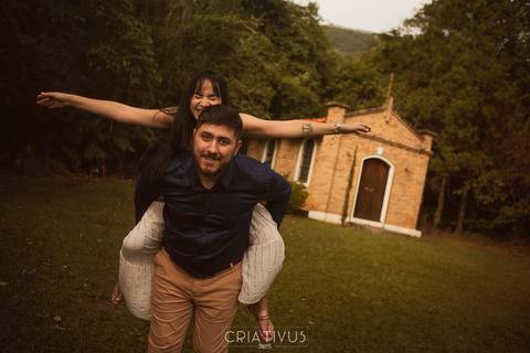 Inspiração e ideias ensaio fotográfico pré casamento de casal Pedra Grande Atibaia '