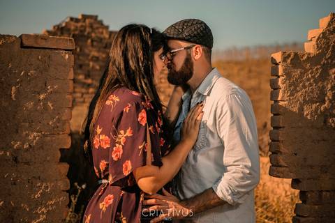 Inspiração e ideias criativas  ensaio fotográfico pré casamento de casal no Sitio Nosso Recanto Atibaia'