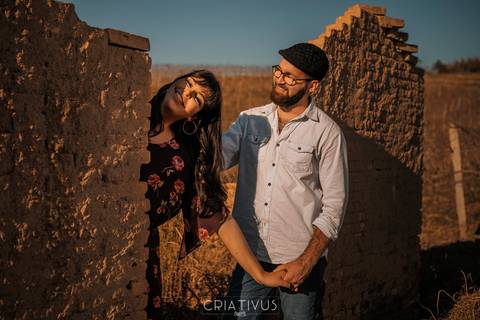 Inspiração e ideias criativas  ensaio fotográfico pré casamento de casal no Sitio Nosso Recanto Atibaia'