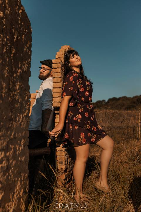 Inspiração e ideias criativas  ensaio fotográfico pré casamento de casal no Sitio Nosso Recanto Atibaia'