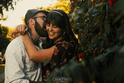 Inspiração e ideias criativas  ensaio fotográfico pré casamento de casal no Sitio Nosso Recanto Atibaia'