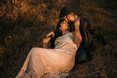 Inspiração e ideias criativas  ensaio fotográfico pré casamento de casal no Sitio Nosso Recanto Atibaia'