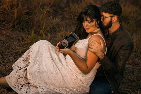 Inspiração e ideias criativas  ensaio fotográfico pré casamento de casal no Sitio Nosso Recanto Atibaia'