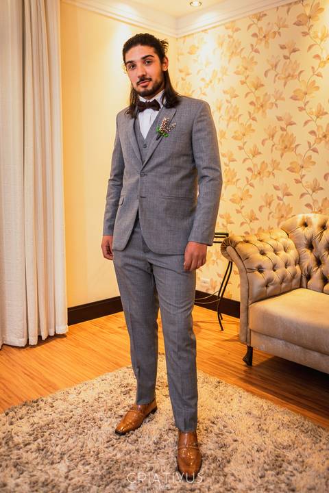 Ensaio fotográfico de casamento making of do noivo Editorial Dreams no Espaço Splendour em Osasco-SP'