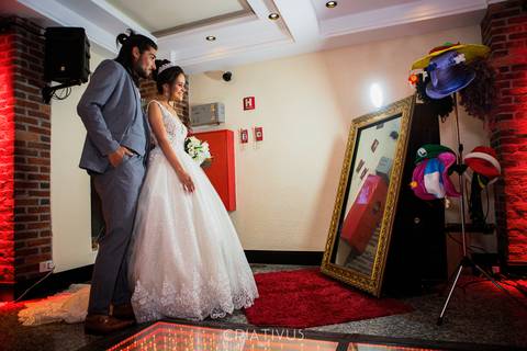 Ensaio fotográfico de casamento com os noivos Editorial Dreams no Espaço Splendour em Osasco-SP'