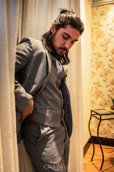 Ensaio fotográfico de casamento making of do noivo Editorial Dreams no Espaço Splendour em Osasco-SP'