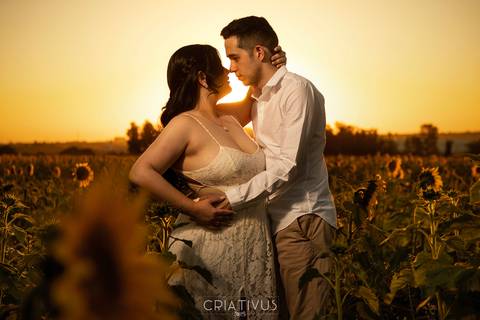 Inspiração e ideias criativas  ensaio fotográfico pré casamento de casal em Holambra-SP'