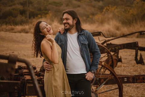 Inspiração e ideias criativas  ensaio fotográfico pré casamento de casal na Fazenda Ipanema - Iperó - SP
'