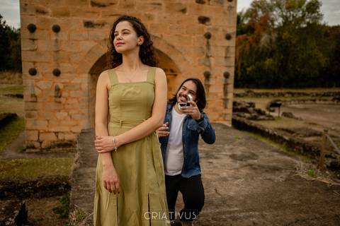 Inspiração e ideias criativas  ensaio fotográfico pré casamento de casal na Fazenda Ipanema - Iperó - SP
'