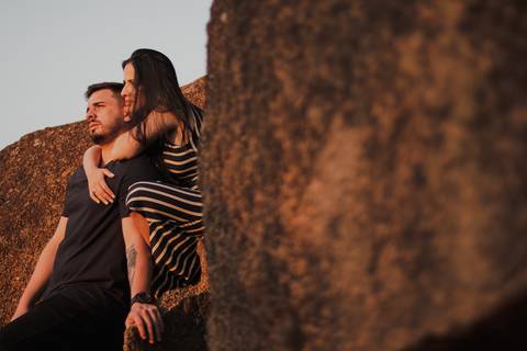 Inspiração e ideias criativas  ensaio fotográfico pré casamento cinematográfico de casal Camping Cabreúva - SP
'