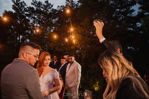 Inspiração e ideias criativas de fotos fotográfico de casamento momento da cerimonia no Villa Mantova'