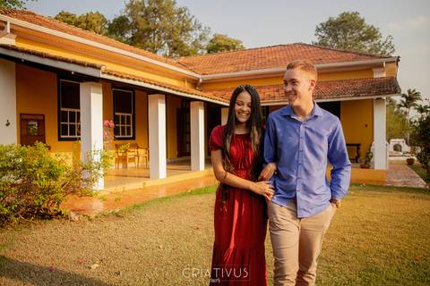 Inspiração e ideias criativas  ensaio fotográfico pré casamento de casal na Fazenda Quilombo
'