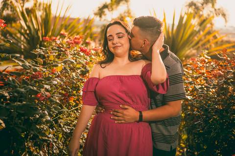 Inspiração e ideias criativas  ensaio fotográfico pré casamento de casal em Holambra - SP'