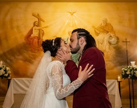 Inspiração e ideias criativas de fotos fotográfico de casamento cerimonia na Paróquia Santíssima Trindade
'