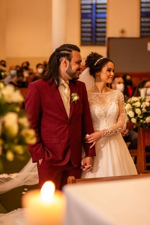 Inspiração e ideias criativas de fotos fotográfico de casamento cerimonia na Paróquia Santíssima Trindade
'