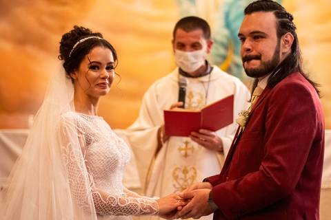 Inspiração e ideias criativas de fotos fotográfico de casamento cerimonia na Paróquia Santíssima Trindade
'