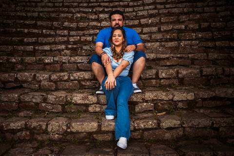 Inspiração e ideias criativas ensaio fotográfico pré casamento pré wedding de casal no Jardim Botânico - SP'