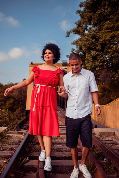 Inspiração e ideias criativas  ensaio fotográfico pré casamento de casal em Guararema - SP'